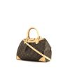 Bolso de mano Louis Vuitton Ségur en lona Monogram marrón y cuero natural - 00pp thumbnail