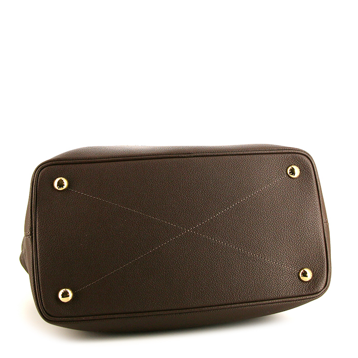 Louis Vuitton Citadines handbag in brown empreinte monogram leather - Detail D4