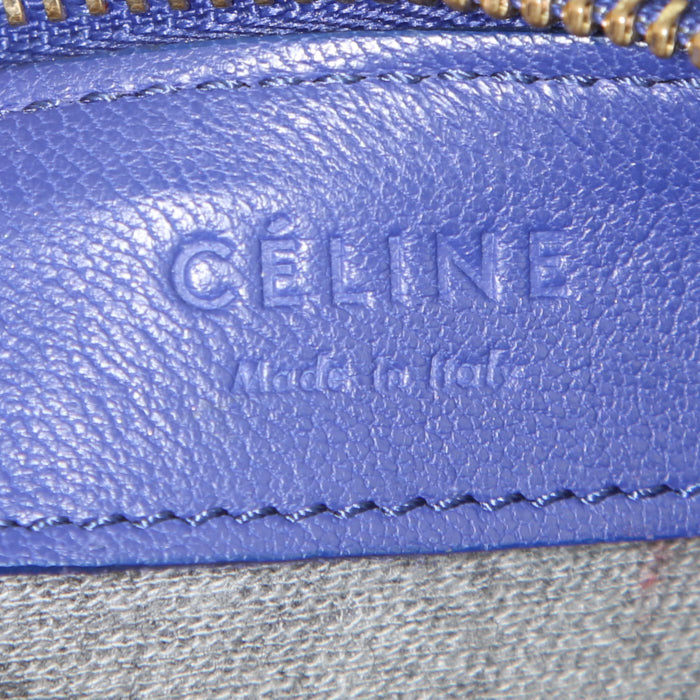 Bolso bandolera Céline Trio en cuero azul marino - Detail D3