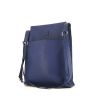 Hermès shoulder bag in blue goat - 00pp thumbnail