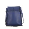 Hermès shoulder bag in blue goat - 360 thumbnail