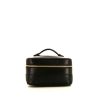 Chanel Vanity vanity case in black leather - 360 thumbnail
