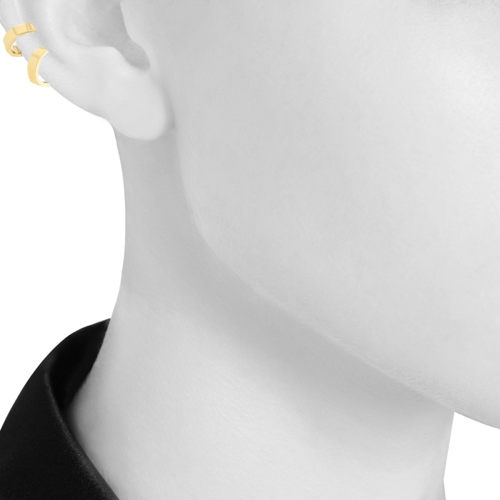 Articulated Repossi Berbère earring in yellow gold