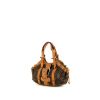 Bolso de mano Louis Vuitton en lona Monogram revestida marrón y cuero natural - 00pp thumbnail