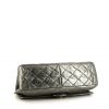 Chanel 2.55 handbag in silver quilted leather - Detail D5 thumbnail