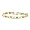 Vintage bracelet in yellow gold and semi-precious stones - 00pp thumbnail