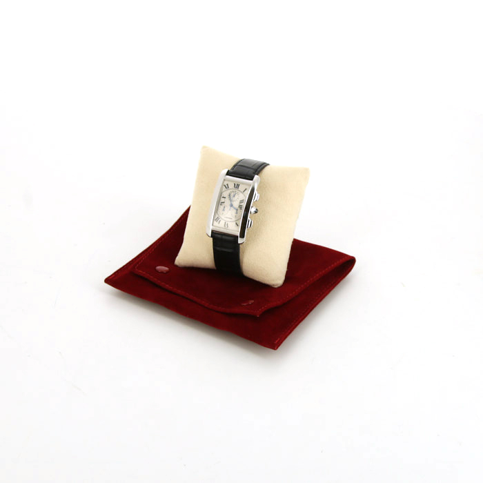Cartier Tank Américaine watch in white gold Ref:  2312 Circa  2000 - Detail D5