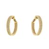 Van Cleef & Arpels Perlée hoop earrings in yellow gold and diamonds - 00pp thumbnail