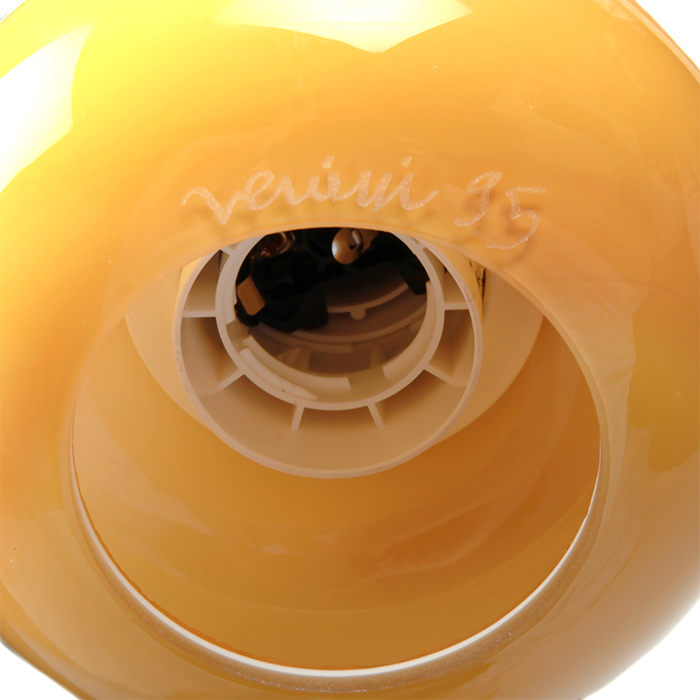 Ettore Sottsass, Important "Firenze" pendant-lamp, in transparent and tinted glass, Venini edition, signed and dated, of 1995 - Detail D2