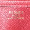 Borsa a tracolla Hermes Evelyne in pelle Courchevel rossa - Detail D3 thumbnail