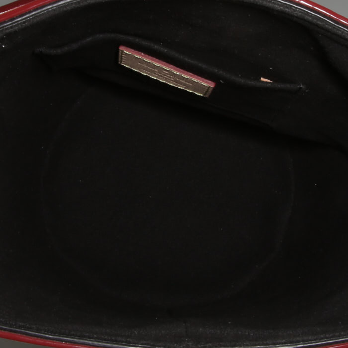 Borsa Louis Vuitton Duffle in tela monogram marrone e pelle naturale - Detail D3