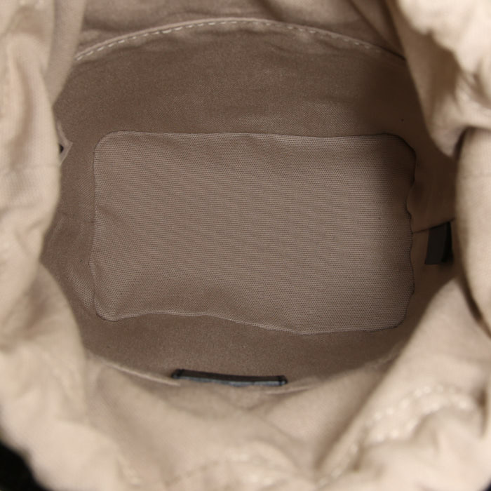 Borsa a tracolla Chloé Roy mini in pitone giallo e nero e pelle nera - Detail D3
