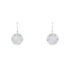 Chaumet Class One Croisière earrings in white gold,  moonstone and diamonds - 00pp thumbnail