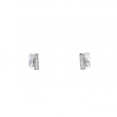 Paire de boucles d'oreilles Fred Success en or blanc et diamants