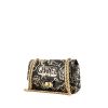 Sac à main Chanel 2.55 Edition Limitée en cuir noir et doré - 00pp thumbnail