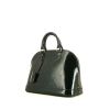 Louis Vuitton Alma small model handbag in dark blue patent leather - 00pp thumbnail