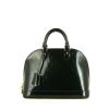 Louis Vuitton Alma small model handbag in dark blue patent leather - 360 thumbnail