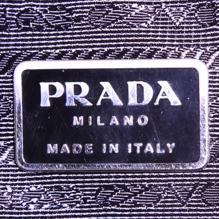 Porte-documents Prada Nylon en toile noire - Detail D3