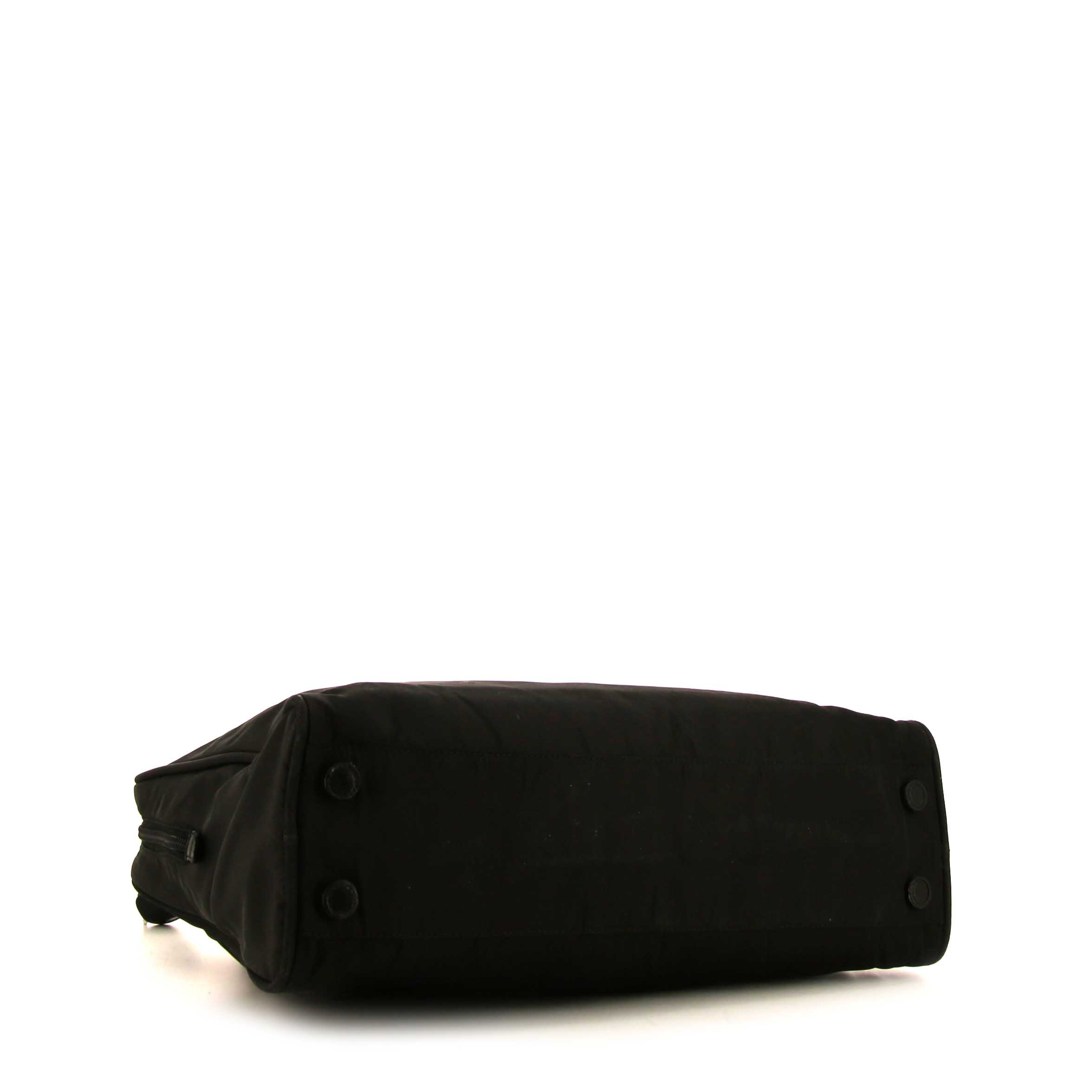 Porta-documentos Prada Nylon en lona negra - Detail D4