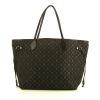 Sac cabas Louis Vuitton Neverfull - Shop Bag moyen modèle en toile monogram Idylle marron et cuir marron - 360 thumbnail