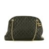 Chanel  Mademoiselle large model  shoulder bag  in black quilted leather - 360 thumbnail