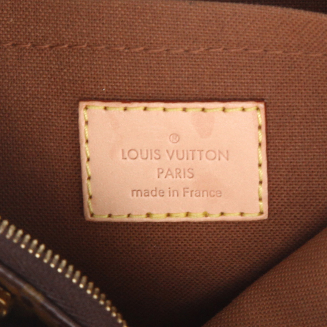 Louis Vuitton  Multi-Pochette Accessoires handbag/clutch  in brown monogram canvas  and natural leather - Detail D2