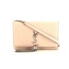 Saint Laurent Kate Pompon shoulder bag in pink leather - 360 thumbnail
