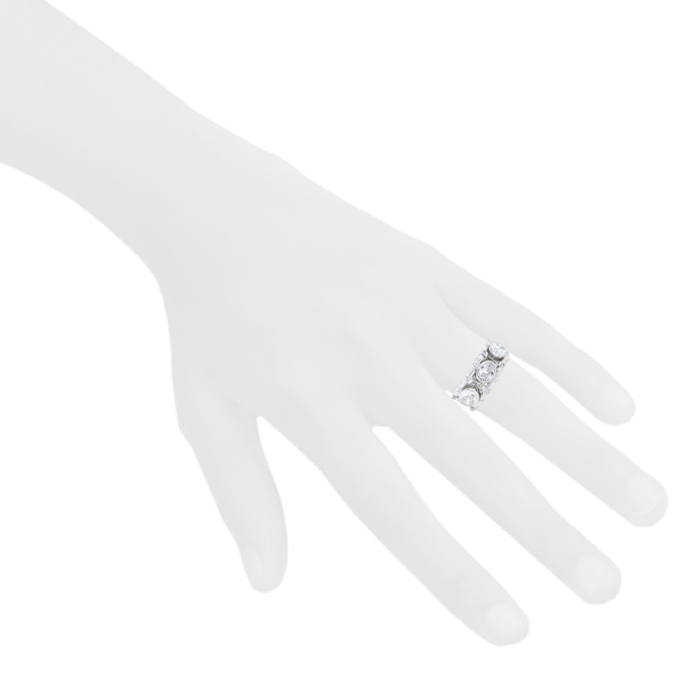 Anello Dior Deux Epices in oro bianco e diamanti - Detail D1