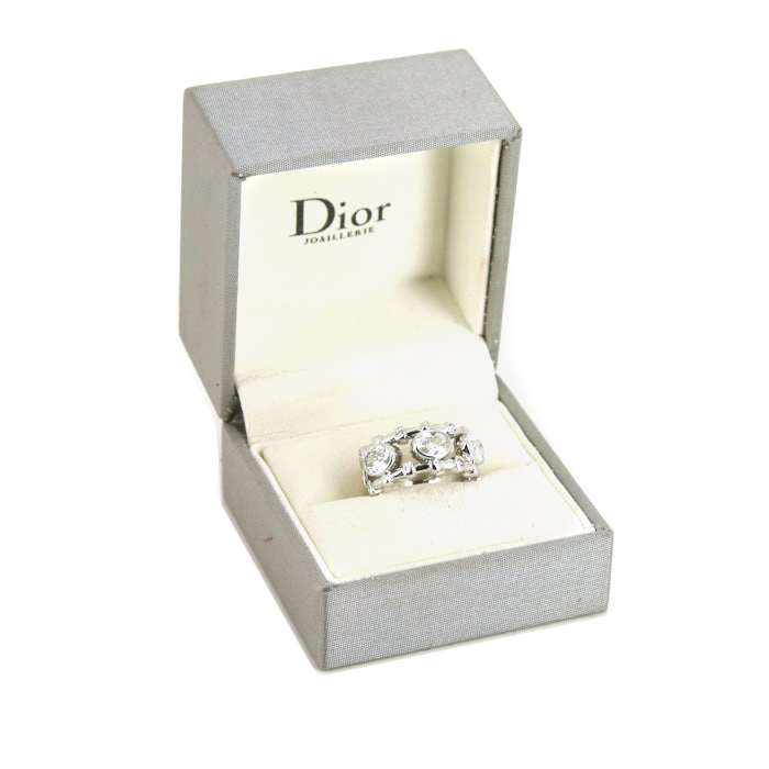 Bague Dior Deux Epices en or blanc et diamants - Detail D2