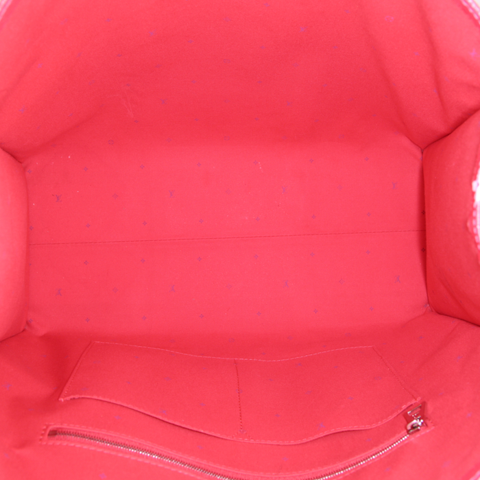 Bolso Cabás Louis Vuitton Onthego modelo grande en lona Monogram dos tonos roja y rosa - Detail D3