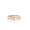 Dinh Van Pulse ring in pink gold and diamonds - 360 thumbnail