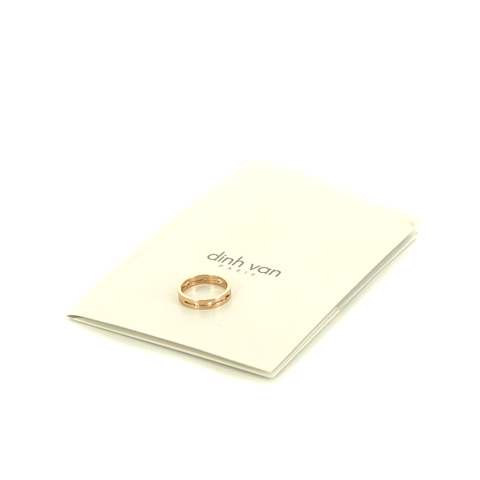 Dinh Van Pulse ring in pink gold and diamonds - Detail D2