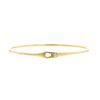 Bracelet ouvrant Dinh Van Serrure petit modèle en or jaune et diamant - 00pp thumbnail
