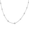 Modern necklace in platinium and diamonds - 00pp thumbnail