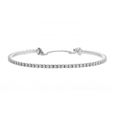 Bracciale Messika Skinny in oro bianco e diamanti