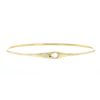 Bracelet rigide Dinh Van Serrure petit modèle en or jaune et diamant - 00pp thumbnail