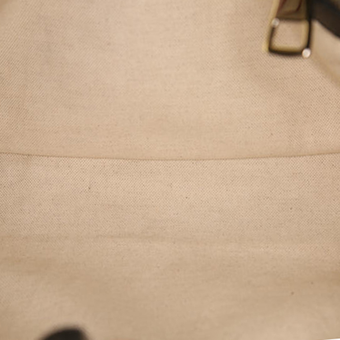Sac à main Gucci Bamboo en cuir noir et bambou noir - Detail D4