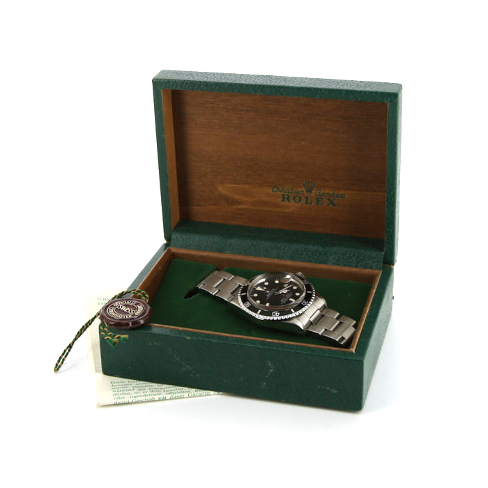 Orologio Rolex Submariner Date in acciaio Ref: 1680 "Red" Circa 1971 - Cadran Mark V - Detail D4