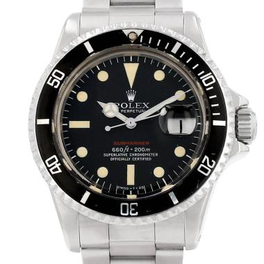 Montre Rolex Submariner Date en acier Ref: Rolex - 1680  Vers 1972