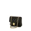 Chanel Timeless Extra Mini shoulder bag in black quilted leather - 00pp thumbnail
