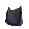 Hermes Evelyne large model shoulder bag in dark blue togo leather - 00pp thumbnail