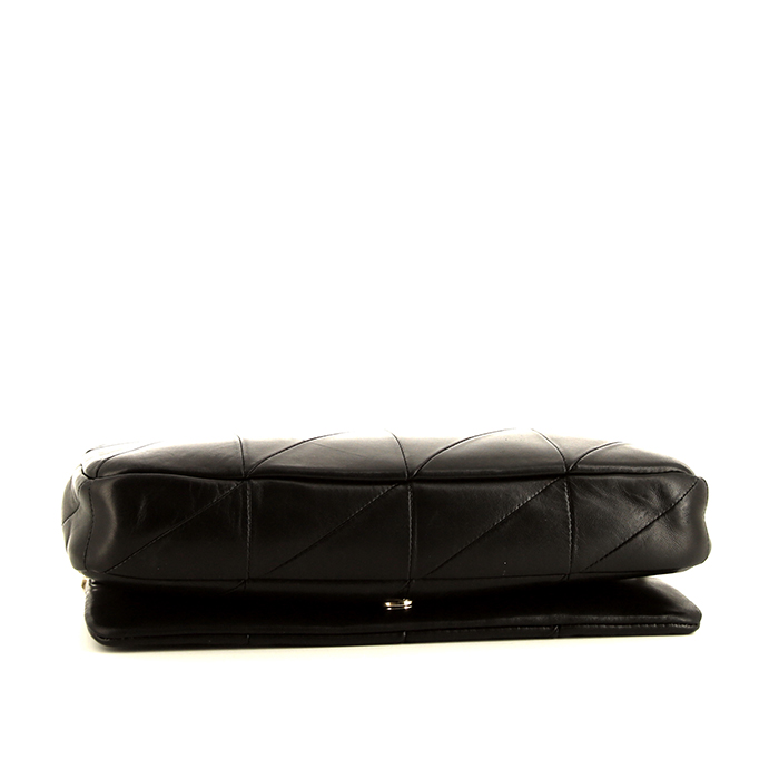 Saint Laurent Jamie handbag in black quilted leather - Detail D4