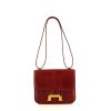 Hermes Constance mini shoulder bag in red lizzard - 360 thumbnail