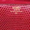 Borsa a tracolla Hermes Constance mini in lucertola rossa - Detail D4 thumbnail