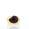 Pomellato boule ring in yellow gold and rubelite - 360 thumbnail