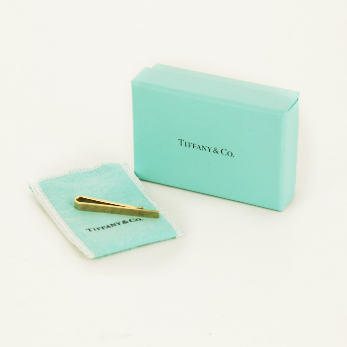 Tiffany & Co 1970's tie clip in 14 carats yellow gold - Detail D2