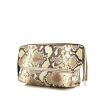 Chloé Dalston handbag in beige and taupe python and taupe leather - 00pp thumbnail