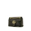 Gucci GG Marmont shoulder bag in black quilted leather - 00pp thumbnail