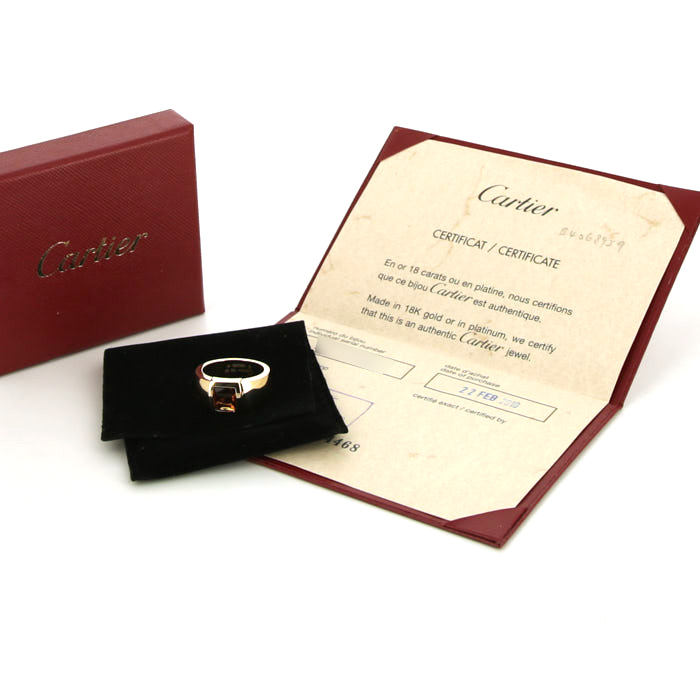 Cartier La Dona De Cartier ring in yellow gold and citrine - Detail D2