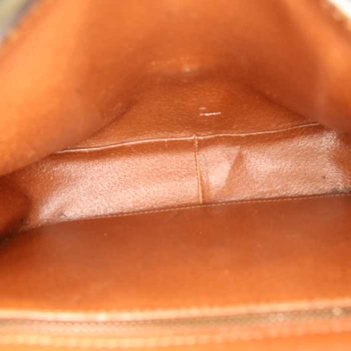 Sac bandoulière Louis Vuitton  Saint Cloud en toile monogram enduite marron et cuir naturel - Detail D2